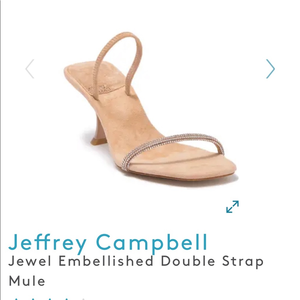Jeffrey Campbell jeweled strapped mule